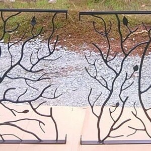 Forged Iron Elegant Branch and Leaves Stair Railings, Custom Metal ...