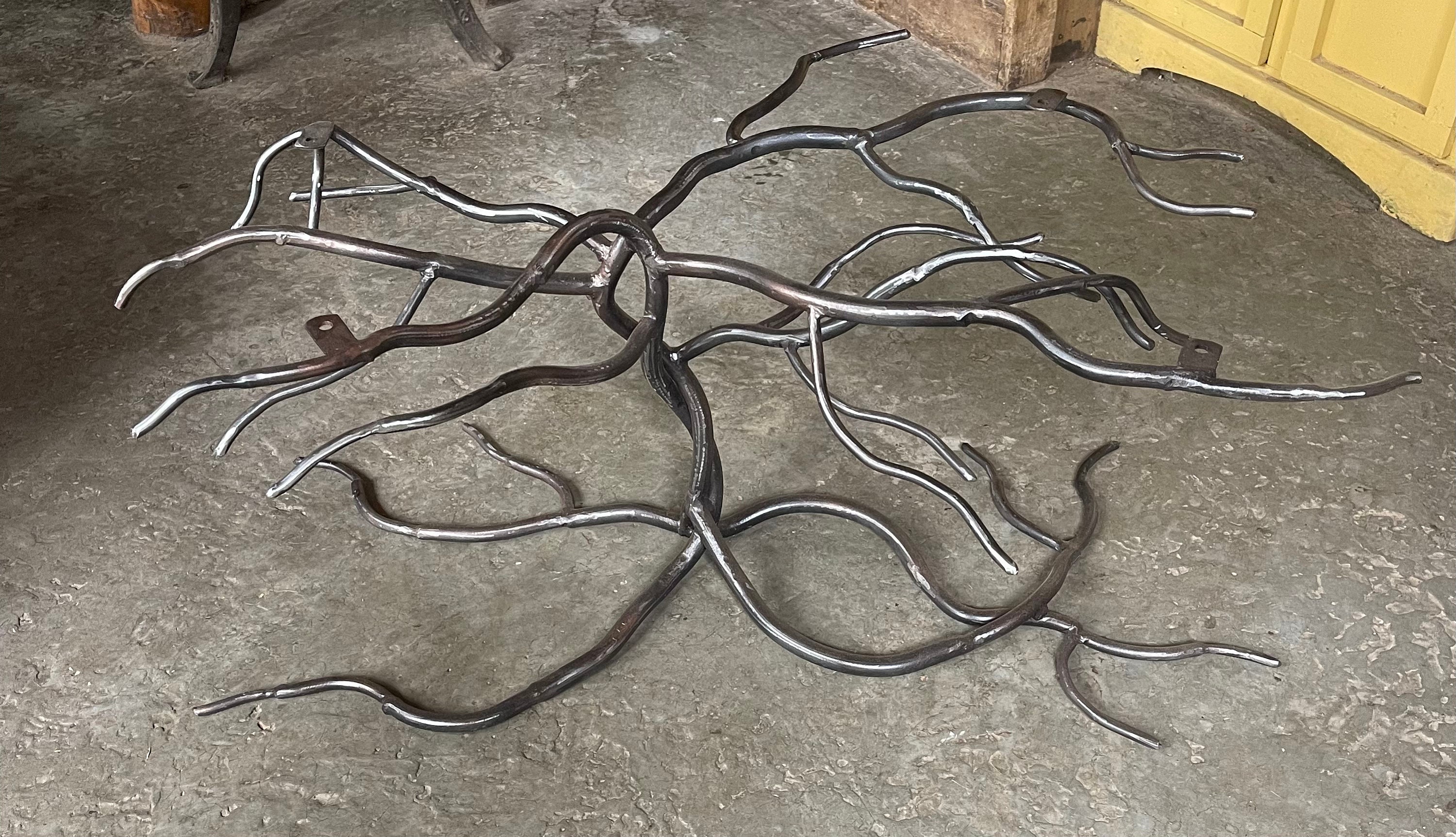 Iron Twisted Leaning Tree Branch Coffee Table Base for Etsy
