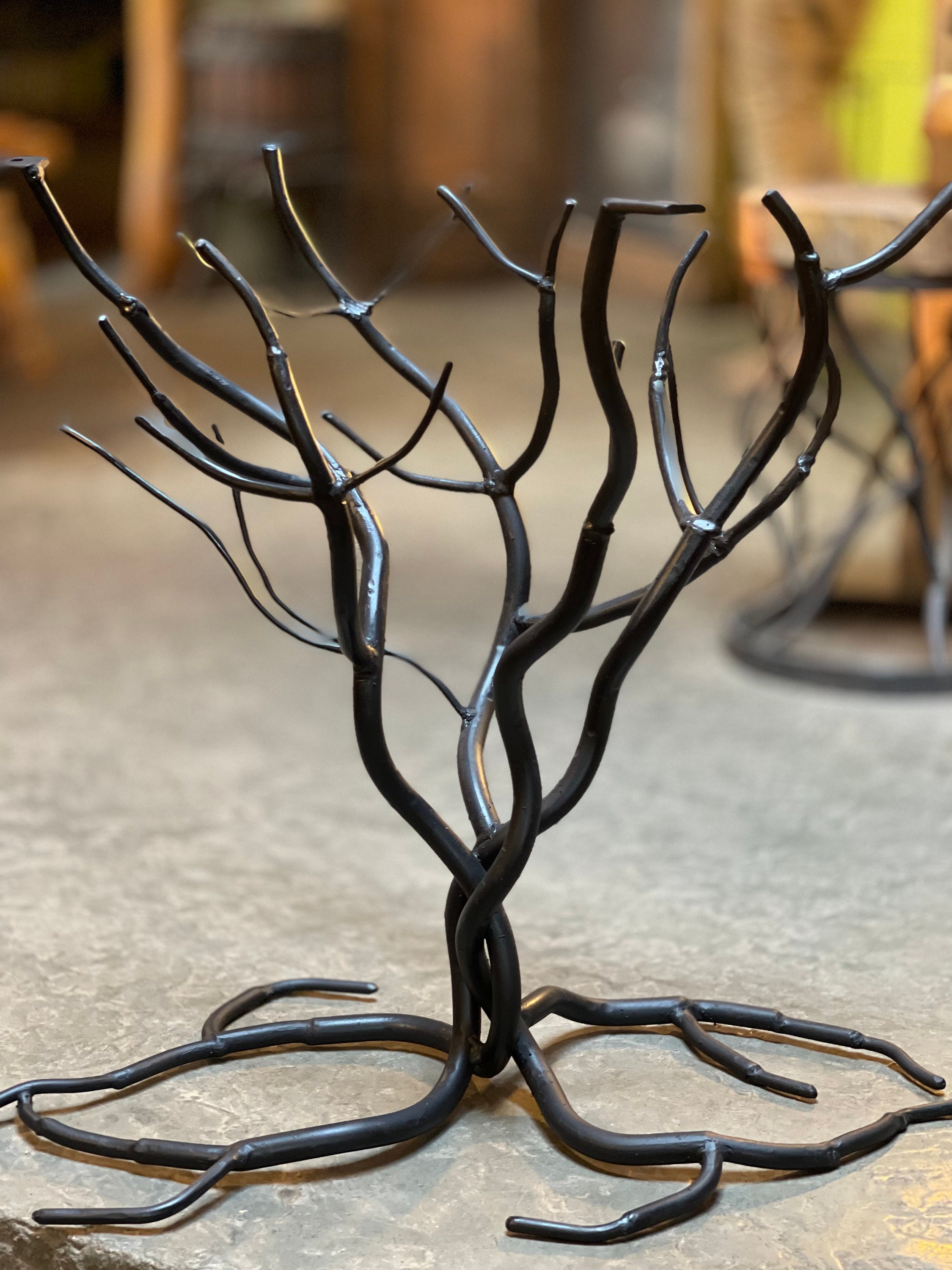 Iron Woodland Tree Branch Accent Table Base Metal End Etsy
