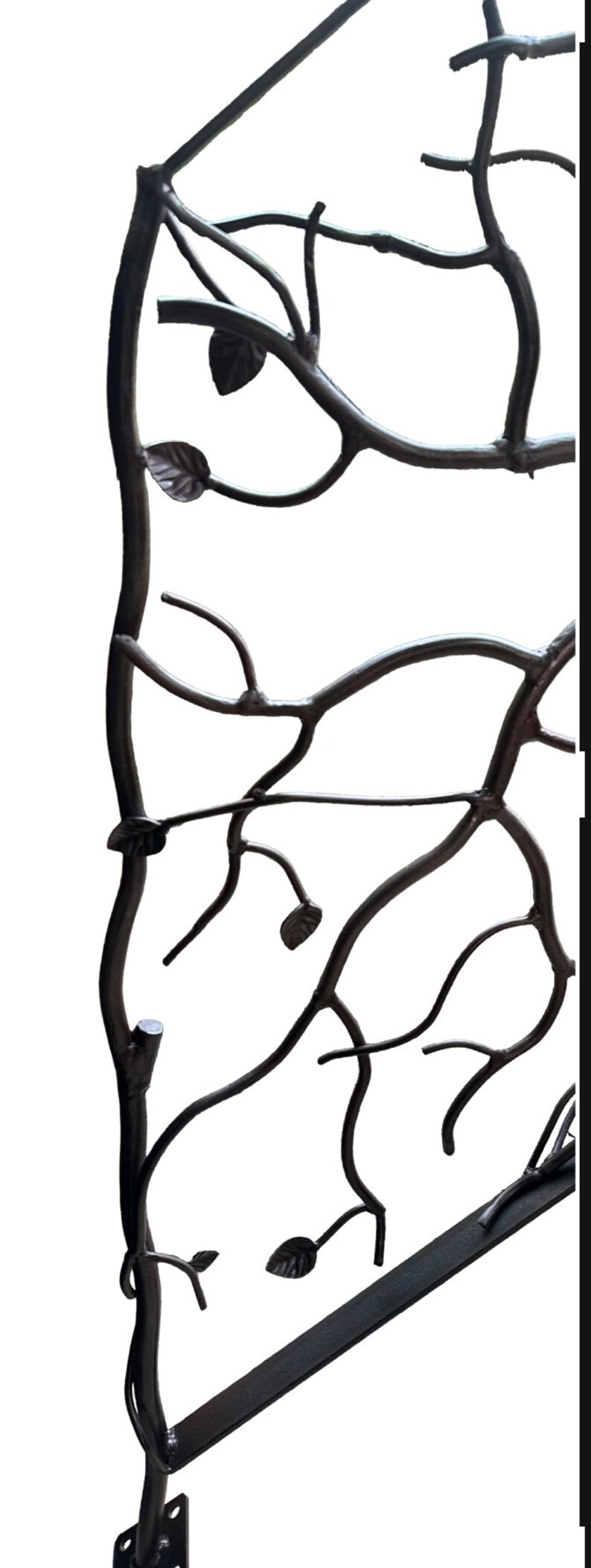 Forged Iron Twisted Tree Stair Railing Custom Metal Railing - Etsy UK