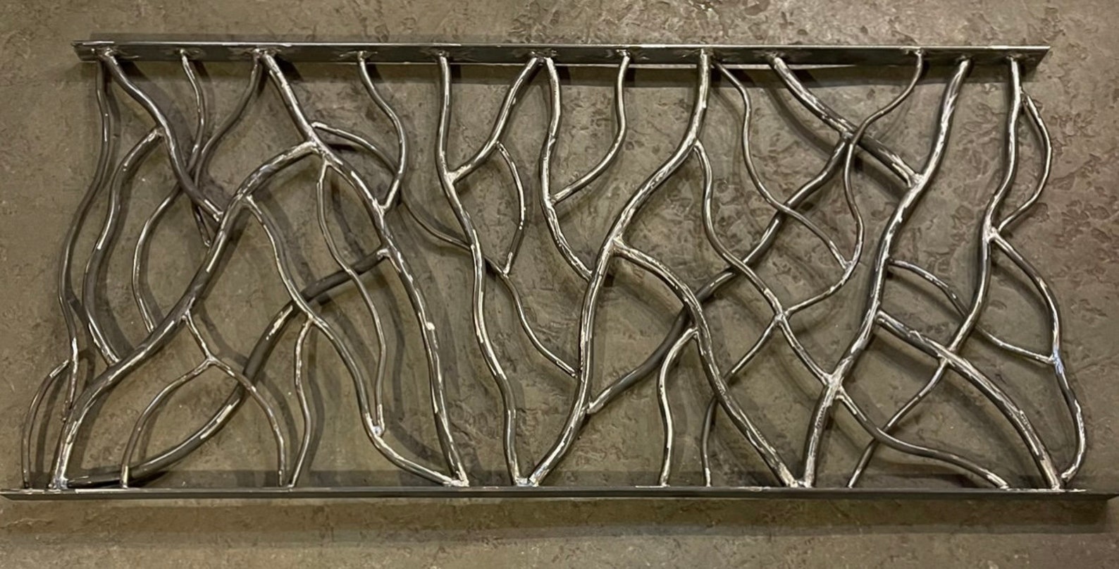 Forged Iron Rustic Branch Railing Sold by Linear Ft, Stair Railing ...