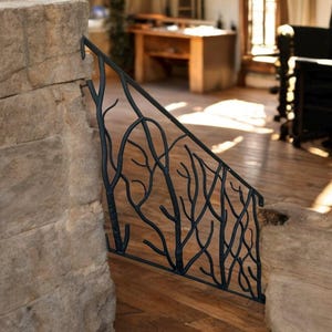 Forged Iron Rustic Branch Railing Sold by Linear Ft, Stair Railing ...