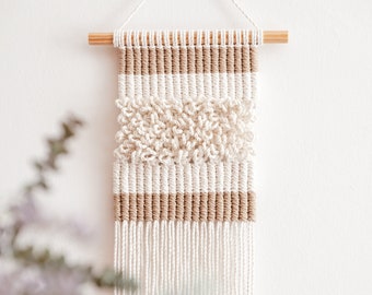 Macrame Wall Hanging, Fiber Art, Natural Home Decor, Wall Tapestry, Minimalistic Decoration