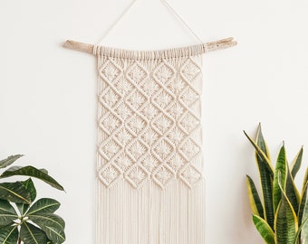 Macrame PATTERN - Written PDF and Knot Guide, Diy macrame wall hanging, Digital download, How to tutorial