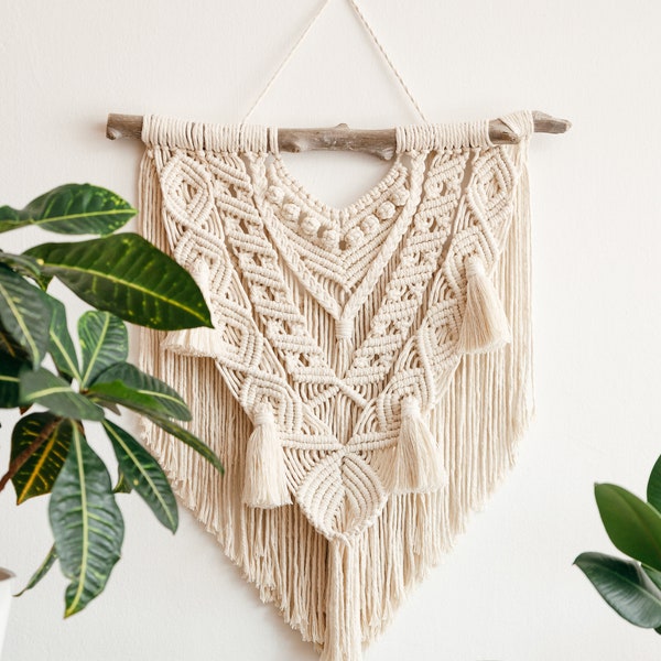 Macrame PATTERN - Written PDF and Knot Guide, Diy macrame wall hanging, Digital download, How to tutorial