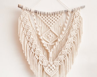 Macrame PATTERN - Written PDF and Knot Guide, Diy macrame wall hanging, Digital download, How to tutorial