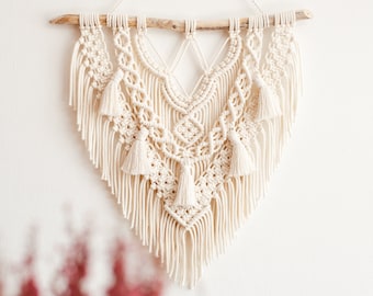 PATRÓN Macramé - PDF escrito y guía de nudos, Colgante de pared de macramé diy, Descarga digital, Tutorial