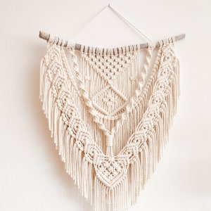 Macrame PATROON - Geschreven PDF en Knoopgids, Diy macrame muurhangen, Digitale download, Hoe tutorial