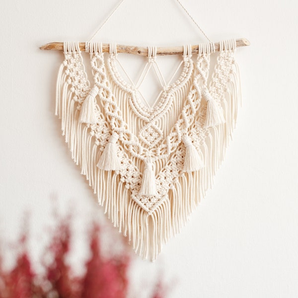 Macrame PATTERN - Written PDF and Knot Guide, Diy macrame wall hanging, Digital download, How to tutorial