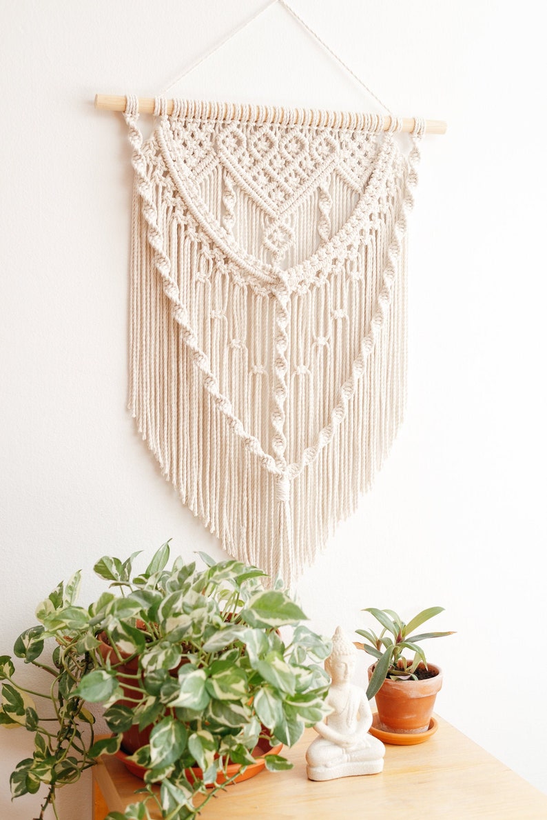 Macrame PATTERN Written PDF and Knot Guide, Diy macrame wall hanging, Digital download, How to tutorial image 3