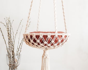 macrame cat hammock pattern