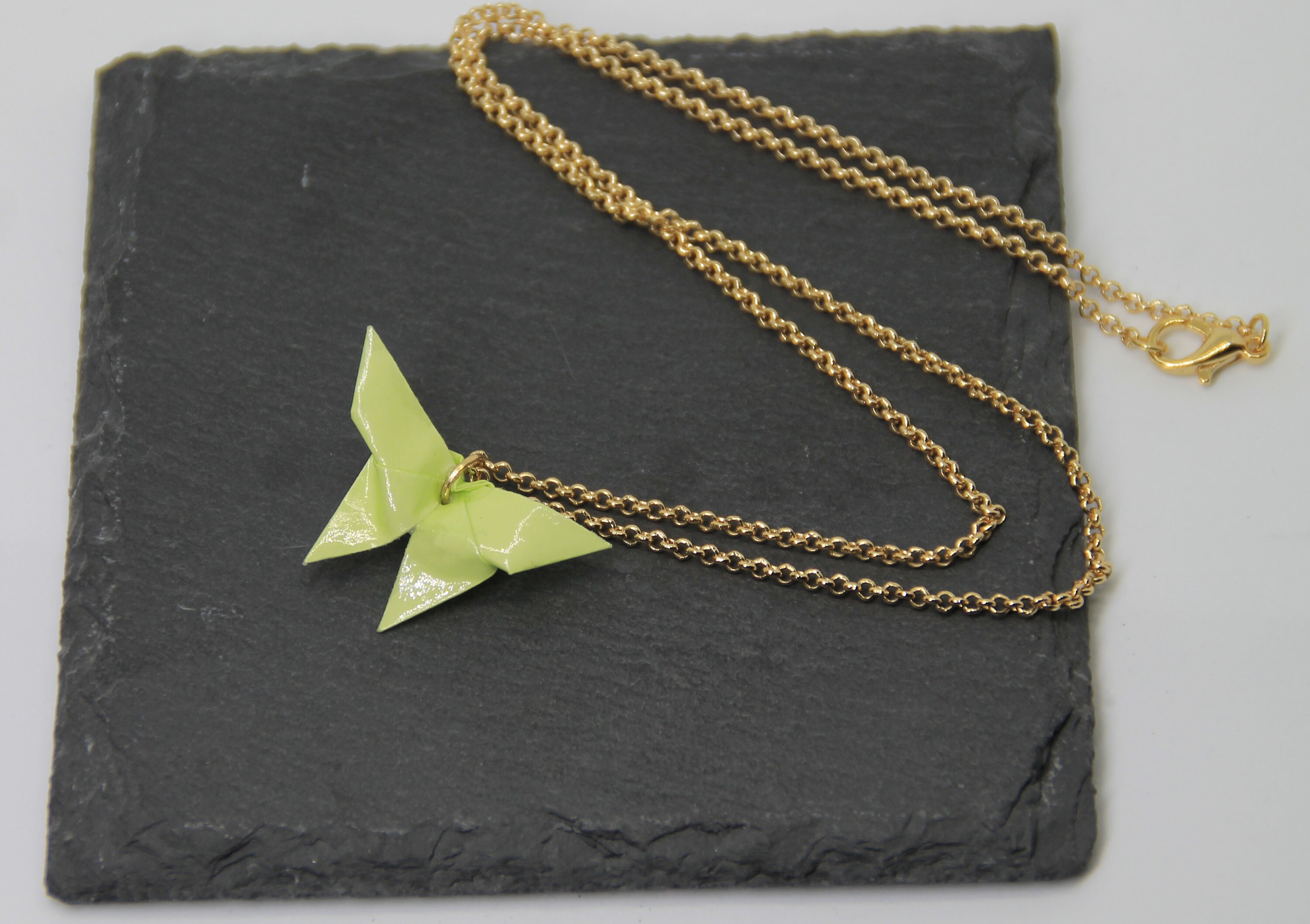 Origami chain butterfly gold various colors and patterns | Etsy