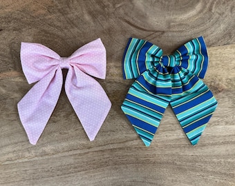 Everyday Stylish Pet Bows with Adjustable Elastic Collar Loops