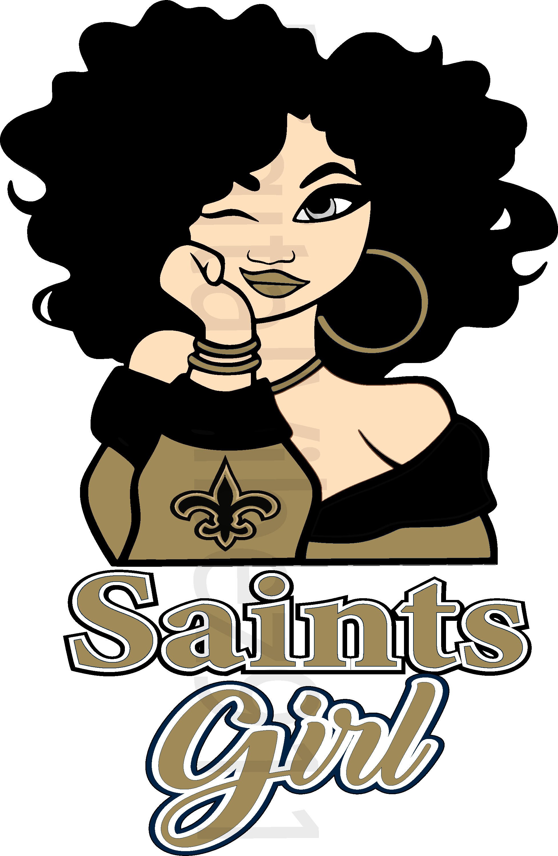 Saints Girl Downloadable Digital File Etsy