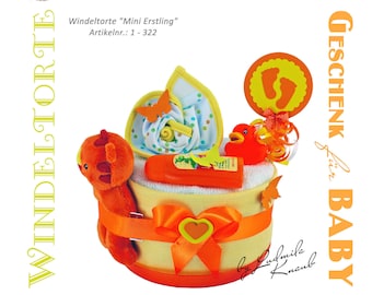 Diaper cake > gift for birth Baptism Baby shower