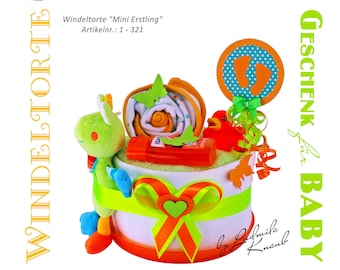 Diaper cake > gift for birth Baptism Baby shower