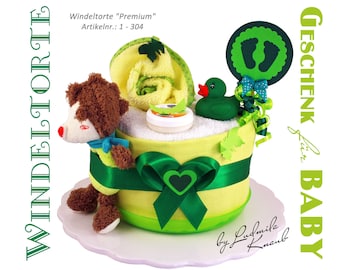 Diaper cake > gift for birth Baptism Baby shower