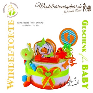 Diaper cake &gt; gift for birth Baptism Baby shower