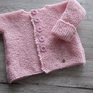 Merino wool baby cardigan image 3