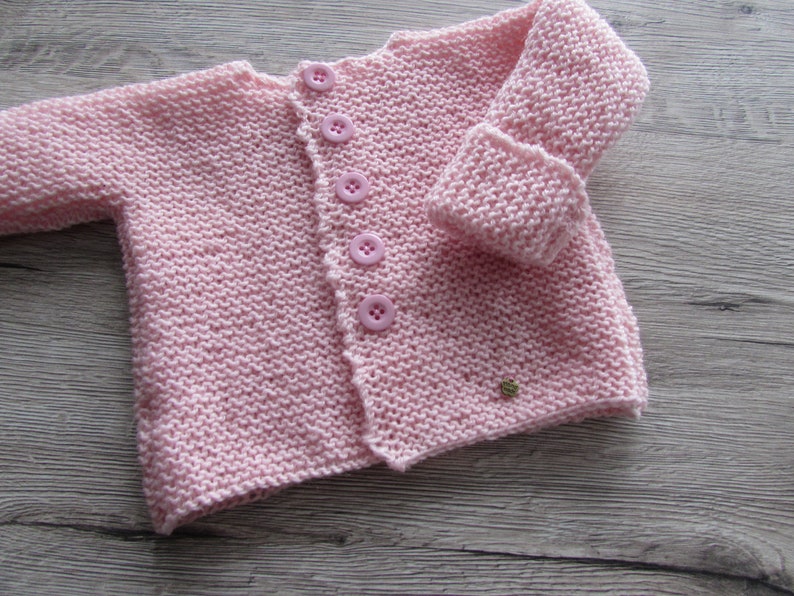 Merino wool baby cardigan image 3