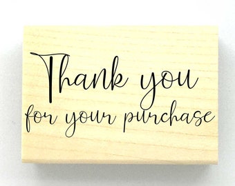 Stempel mit Text "Thank you for your purchase"