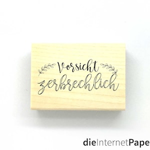 Stempel "Vorsicht zerbrechlich"