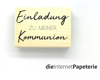 Stempel "Einladung zu meiner Kommunion"