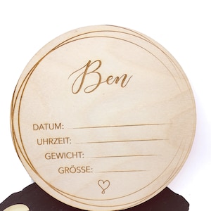Cartello benvenuto nascita bimbo, regalo bimbo personalizzato, cartello nascita in legno per foto, decorazione cameretta bimbo, cartello Hello World in legno