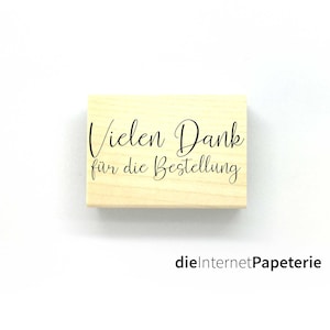 Stempel met tekst "Bedankt voor de bestelling"