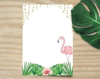 Stationery Flamingo tropical, DIN A4, DIN A5