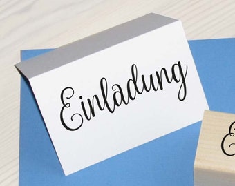 Stempel "Einladung" Schreibschrift 66 x 27 mm