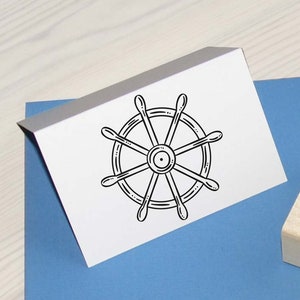 Timbro "volante", francobollo in legno marittimo, francobollo con motivo pirata