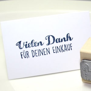 Stempel mit Text Vielen Dank für deinen Einkauf Bild 1