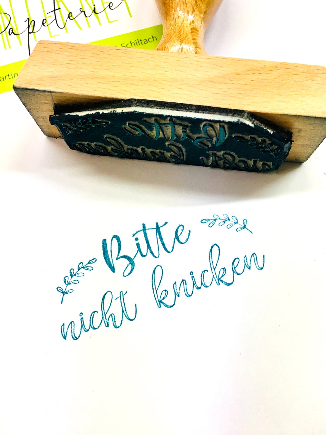 Stempel Post Paket Bitte nicht knicken, Vorsicht zerbrechlich - Österreich