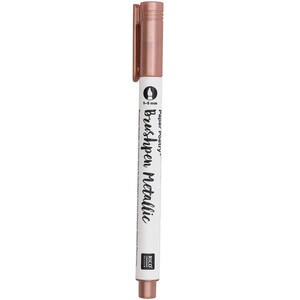 METALLIC BRUSHPEN ROSEGOLD, Silber, Gold, Schwarz, Stift für Handlettering, Pinselstift Rosegold zum Kolorieren, Kalligraphie Stift, Journal