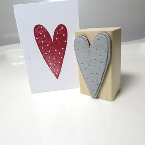 Stempel "Herz lang"