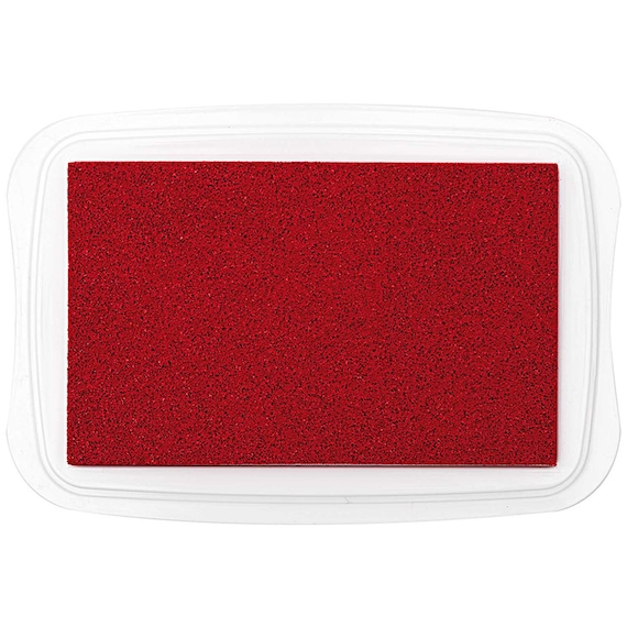 Stempelkissen für Stoff, rot, dunkelblau, Textil Stempelkissen, Stofffarbe, zum Stoff bestempeln, Stempelfarbe