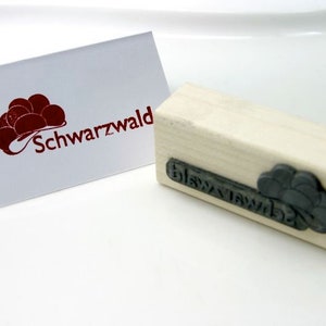 Stempel "Schwarzwald" mit Bollenhut, Schwarzwald Kartengestaltung, Post aus dem Schwarzwald