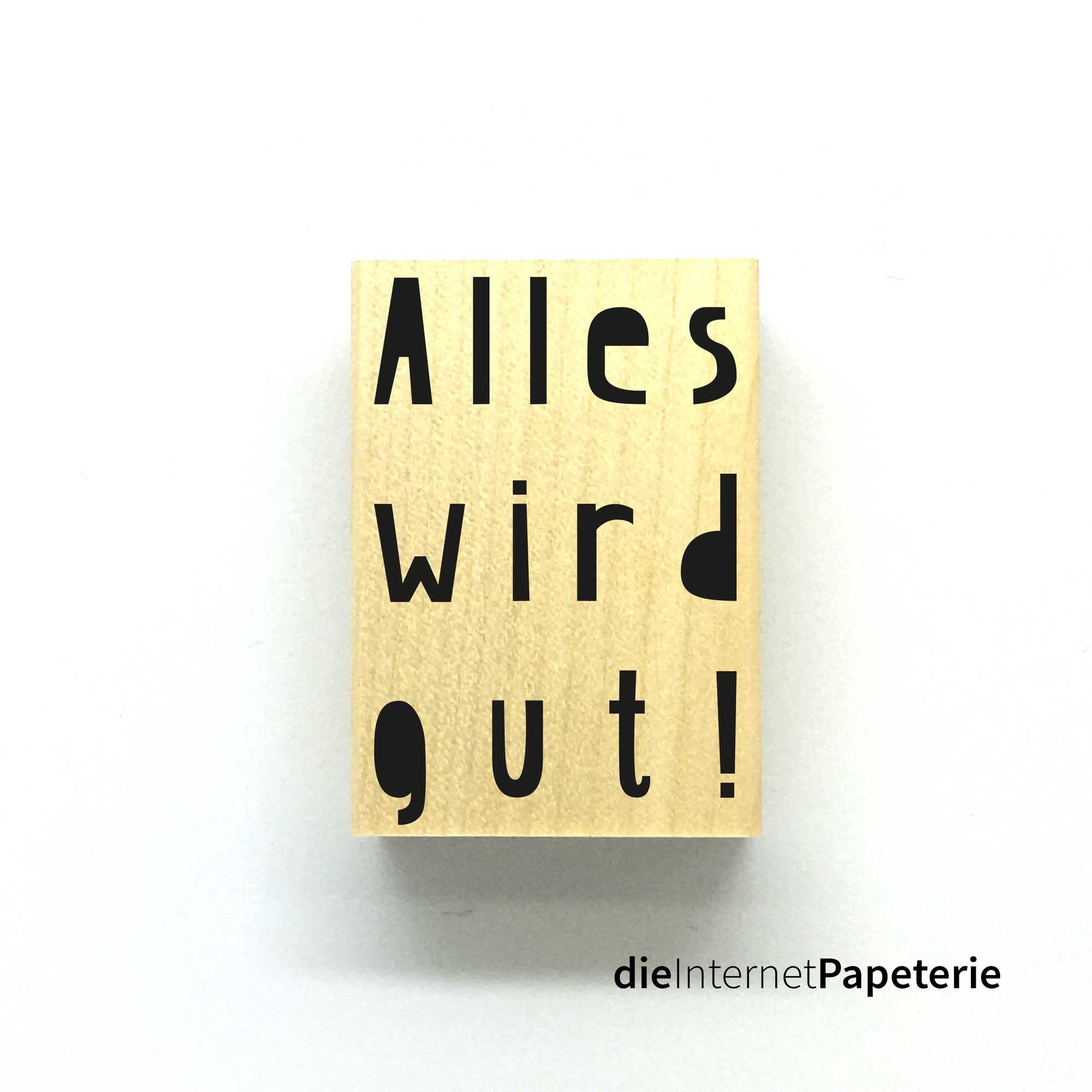 Stempel Alles wird gut Corona Stempel für Karten und zur Etsy