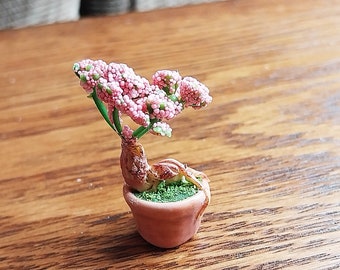 1:12 scale- miniature bonsai tree-Miniature Dollhouse Plants-miniature plants-Miniature Flower-Dollhouse Plants