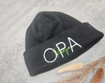 Mütze mit Stickerei | Beanie mit Aufschrift | personalisierbare Wintermütze