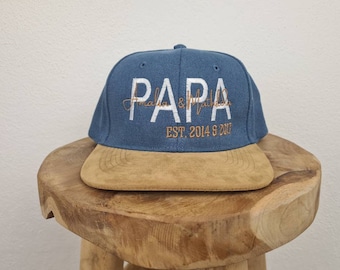 Cap mit Aufschrift | personalisiertes Cap | Stickerei | Vatertag | Geschenk | Papa | Dad | Son