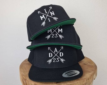 Cap mit Aufschrift | personalisiertes Cap | Stickerei | Pfeile | Vatertag | Geschenk | Papa | Dad | Son