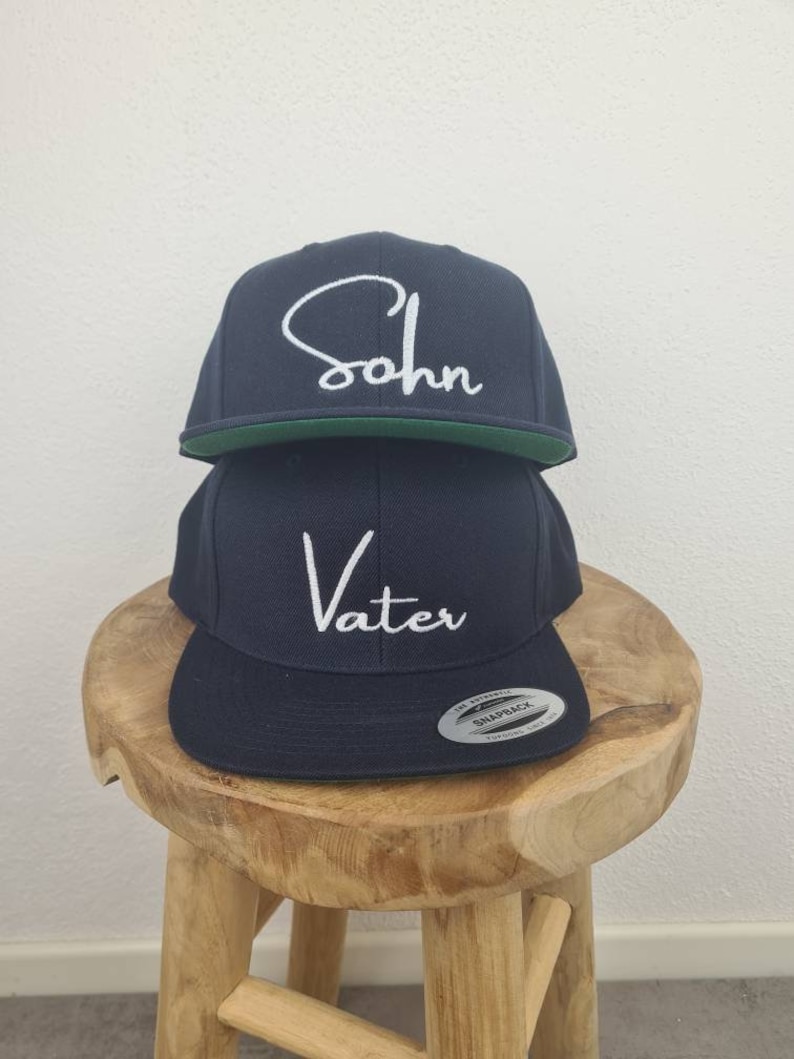 Cap mit Aufschrift personalisiertes Cap Stickerei Pfeile Vatertag Geschenk Papa Dad Son Bild 4