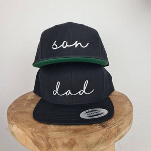 Cap mit Aufschrift personalisiertes Cap Stickerei Vatertag Geschenk Papa Dad Son Bild 2