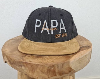 Casquette avec inscription | casquette personnalisée | Broderie | Fête des pères | Cadeau | Papa | Papa | Fils