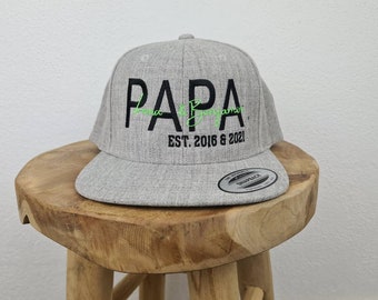 Cap mit Aufschrift | personalisiertes Cap | Stickerei | Vatertag | Geschenk | Papa | Dad | Son