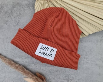 Hipster Beanie | Desired text | Beanie Children | Winter Hat