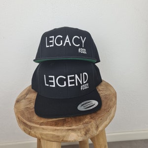 Cap with inscription personalized cap embroidery Father's Day Legend Gift Papa Dad Son image 1