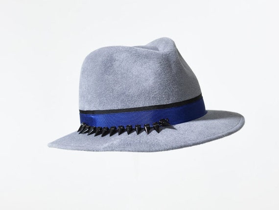 grey fedora hat womens